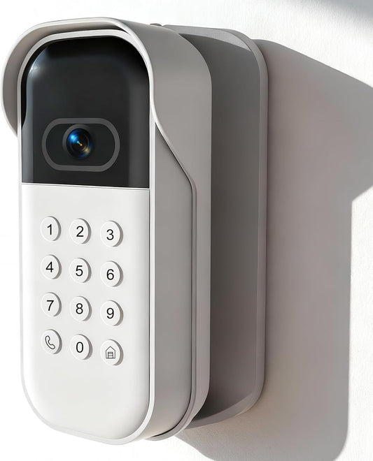 Swivel Mount for Myq Smart Garage Video Keypad, Weatherproof Angle Mounting Bracket for Myq, Left/Right Swivel for Wide Viewing Range (Video Keypad Is NOT Included) (White)