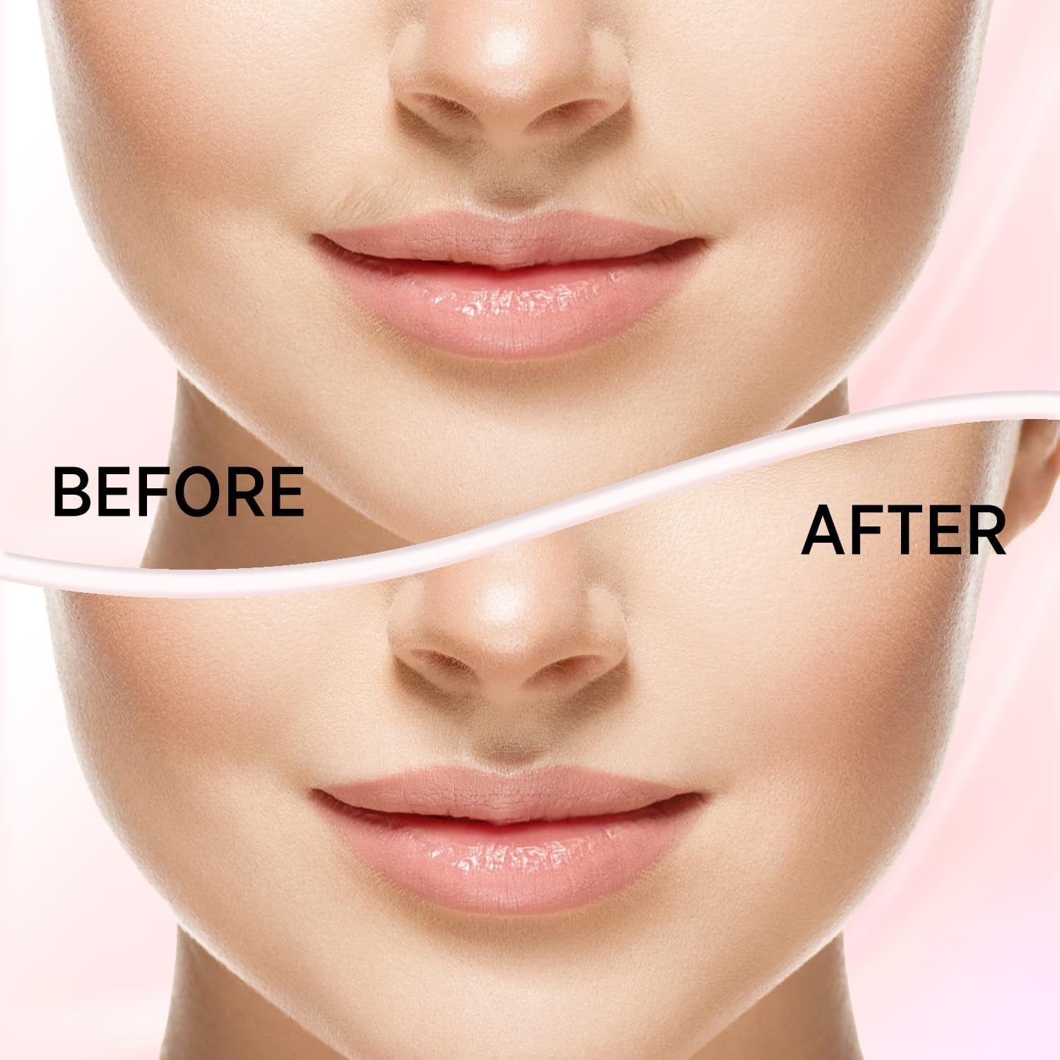 Facial Hair Removal for Women: Electric Face Razor with LED Light - Painless & Instant Results Mini Shaver for Travel Use (Rose Gold)